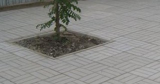 Качественная тротуарная плитка серого цвета в Алейске в октябре