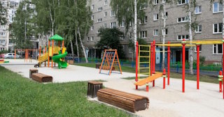 Благоустройство детской площадки во дворе от 1959 руб. в Алейске