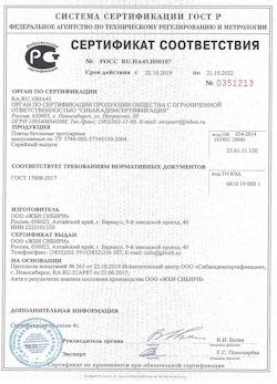 09.07.2021 Алейск - Приложение к сертификату соответствия бетонные и тротуарные плиты. ГОСТ 17608-2017